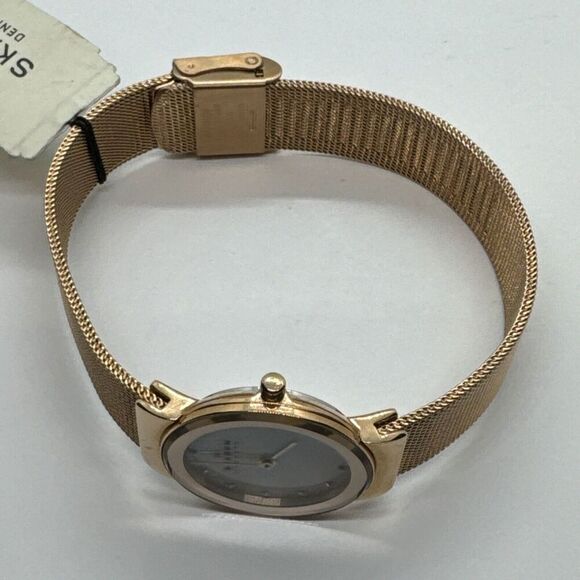 Skagen Freja 358SRRD Women Rose-Tone Steel Mesh Analog Dial Quartz Watch JNA581 main image 8